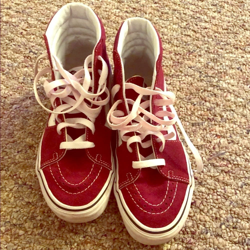 Burgundy vans